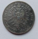 Duitsland, Pruisen 2 mark 1880 A zilver, Zilver, Duitsland, Ophalen of Verzenden, Losse munt