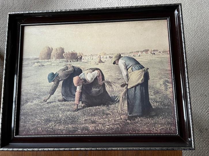 “De Arenleesters”, reproductie naar Jean-François Millet, Antiek en Kunst, Kunst | Schilderijen | Klassiek, Ophalen