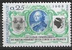 Frankrijk 1968 - Yvert 1572 - Aanhechting van Corsica (PF), Postzegels en Munten, Verzenden, Postfris