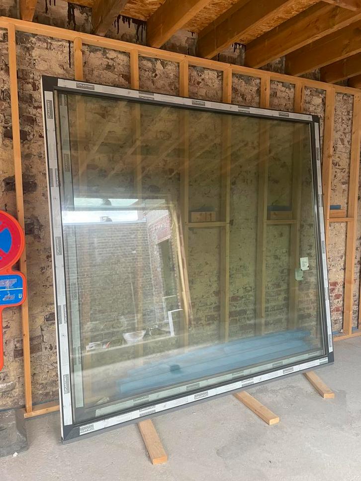 2 vaste ramen te koop, Doe-het-zelf en Bouw, Raamkozijnen en Schuifdeuren, Nieuw, Ophalen