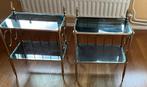 Vintage Nachttafeltjes, Huis en Inrichting, Slaapkamer | Nachtkastjes, Ophalen