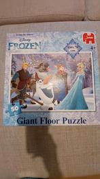 Frozen vloer puzzel grote stukken 100x70 +4 jaar, Ophalen, 10 tot 50 stukjes, Zo goed als nieuw