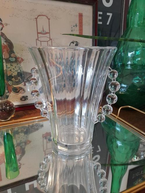 Vase Criquet Luxval Val Saint Lambert Art déco verre clair, Antiquités & Art, Antiquités | Verre & Cristal, Enlèvement ou Envoi