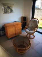 Rotan fauteuil / salontafel / kastje, Ophalen