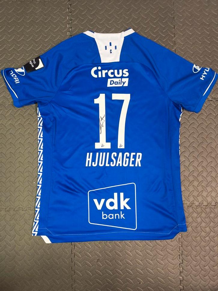 Match worn signed shirt - Hjulsager / AA Gent, Collections, Articles de Sport & Football, Comme neuf, Maillot, Enlèvement