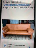 JORI lederen  driezit, Huis en Inrichting, Zetels | Zetels, 75 tot 100 cm, Zo goed als nieuw, 200 tot 250 cm, Vierpersoons of meer