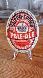 Brasserie bière ancienne étiquette Super Crown Pale-Ale, Comme neuf, Autres marques, Autres types, Enlèvement ou Envoi