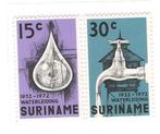 Suriname 1972 40 ans d'approvisionnement en eau **, Timbres & Monnaies, Timbres | Surinam, Envoi, Non oblitéré