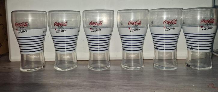 6 Coca-Cola Jean Paul Gautier-glazen, Verzamelen, Merken en Reclamevoorwerpen, Nieuw, Overige typen, Ophalen of Verzenden