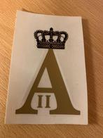 Autocollant pour casque motard Escorte Royale sous Albert II, Verzamelen, Ophalen of Verzenden, Rijkswacht, Embleem of Badge