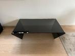 Zwarte glazen salontafel van BoConcept, Huis en Inrichting, Ophalen, 100 tot 150 cm, 50 tot 100 cm, Minder dan 50 cm