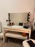 Complete make-up tafel set - IKEA MALM + accessoires, Ophalen, Zo goed als nieuw