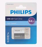 2 Philips USB-sticks van 64 GB, Ophalen of Verzenden, Nieuw, Philips, 64 GB