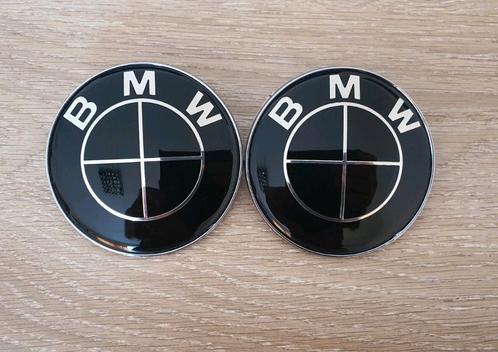 Bmw motorkap capot kofferbak logo's full zwart 82 mm 73 mm, Auto-onderdelen, Carrosserie, Motorkap, BMW, Voor, Achter, Nieuw, Ophalen of Verzenden