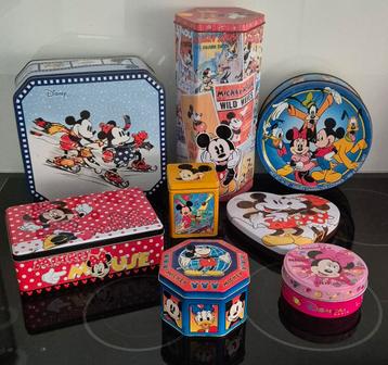 Lot blikken Micky Mouse 8 stuks  beschikbaar voor biedingen