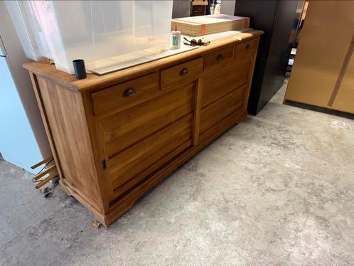 Buffet Teck massif, Huis en Inrichting, Kasten | Dressoirs, Gebruikt, Teakhout, Ophalen
