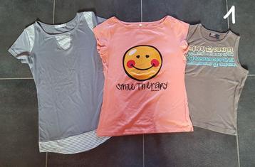 Lot 17 t-shirts tops femme taille M