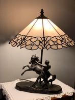 Prachtige tiffanylamp met paard, Antiek en Kunst, Ophalen of Verzenden