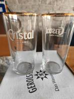 Zeldzaam CRISTAL ALKEN bierglas met gouden rand, Ophalen of Verzenden, Nieuw, Bierglas