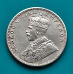 India  1 Rupee  1920. George  V, Ophalen of Verzenden, Overige landen, Losse munt, Zilver