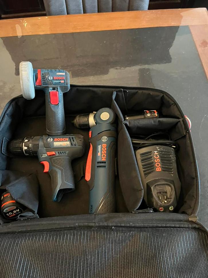 bosch gereedschapset 12v, Bricolage & Construction, Outillage | Autres Machines, Utilisé, Enlèvement ou Envoi