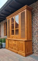 Teak buffetkast/vitrinekast GRATIS LEVERING, Huis en Inrichting, Ophalen of Verzenden, Zo goed als nieuw