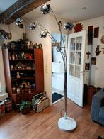 Retro vloerlamp met marmeren voet, Huis en Inrichting, Lampen | Vloerlampen, Ophalen, Zo goed als nieuw