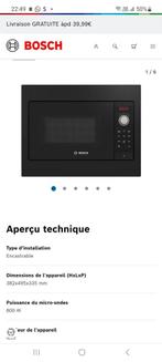 micro-ondes BOSCH encastrable neuve, Electroménager, Enlèvement, Neuf, Fonction micro-ondes, Encastré