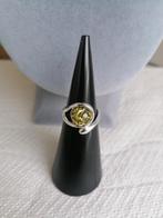 natuurlijke amber Sterling zilveren ring, Geel, Nieuw, Ophalen of Verzenden, Met edelsteen