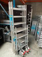Nieuwe Euroscaffold steiger 6m WerkHoogte €1322 ex BTW, Enlèvement, Neuf, Échafaudage fixe ou roulant, 5 mètres de hauteur ou plus