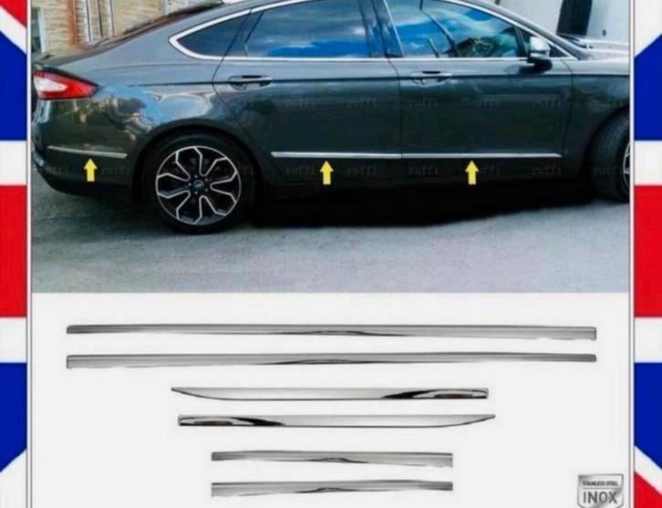 Ford Mondeo MK5 Sedan 2015+ Chrome sierstrips strips chroom, Auto-onderdelen, Klein materiaal, Ford, Nieuw, Ophalen of Verzenden