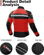 Motorjas voor 4 seizoenen | rood | GRATIS LEVERING, Nieuw met kaartje, -, BORLENI, -