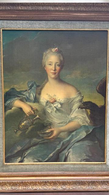 Madame Le Fèvre – Geëntoilée offsetdruk in de stijl van Jean beschikbaar voor biedingen