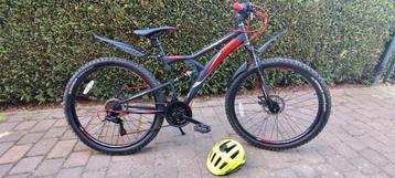 OBERON MTB BOYS 27.5
INCH H46 >18 SPEED BLAC..., Enlèvement, Comme neuf