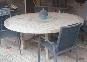 tafel rond teak  180cm beschikbaar voor biedingen