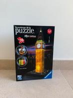 Ravensburger 3D Puzzle Night Edition – Big Ben (Londen)., Ophalen of Verzenden, Minder dan 500 stukjes, Zo goed als nieuw, Rubik's of 3D-puzzel