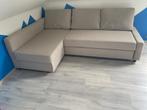 Slaapbank Friheten Ikea, Ophalen, 125 tot 150 cm, Hoekbank, Driepersoons