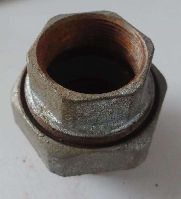 V/V 2" stalen verbindingsconnector (intern Ø=50 mm), Doe-het-zelf en Bouw, Sanitair, Ophalen of Verzenden