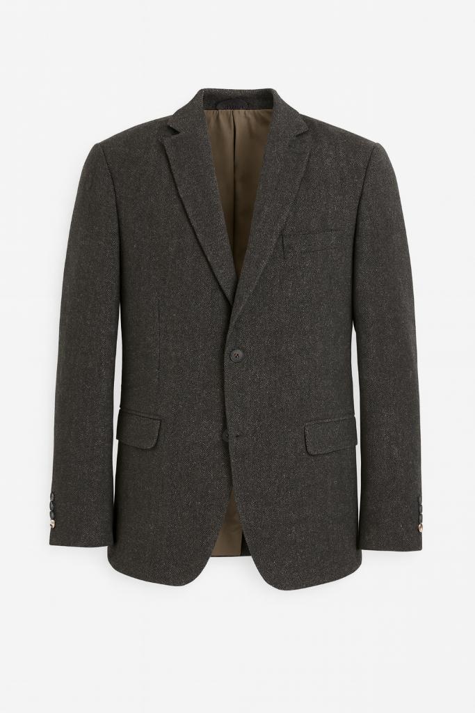 wollen blazer van 7 Square maat 48, Kleding | Heren, Kostuums en vesten, Zo goed als nieuw, Maat 48/50 (M), Grijs, Ophalen of Verzenden