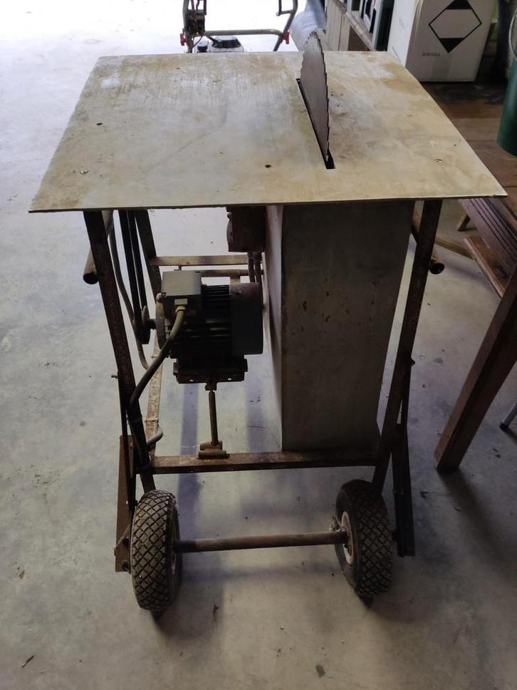 Table de scie circulaire Pro avec moteur 3 ch, très costau, Bricolage & Construction, Outillage | Autres Machines, Comme neuf