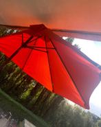 Halve oranje parasol zo goed als nieuw, Ophalen, Zo goed als nieuw