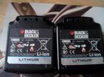 2 BATTERIES BLACK ET DECKER BL 1314 LITHUM BATTERYTECH 14.4, Utilisé, Enlèvement ou Envoi