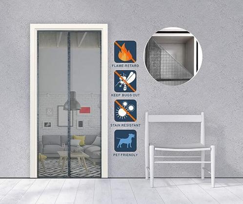 Fly Rideau Magnétique Neuf 90 x 220🤗, Bricolage & Construction, Fenêtres & Moustiquaires, Neuf, Porte moustiquaire, 200 à 215 cm