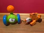 Jouets éducatifs (12+mois) - Chat en bois à tirer et Tumbler, Ophalen, Gebruikt, Duw- of Trekspeelgoed