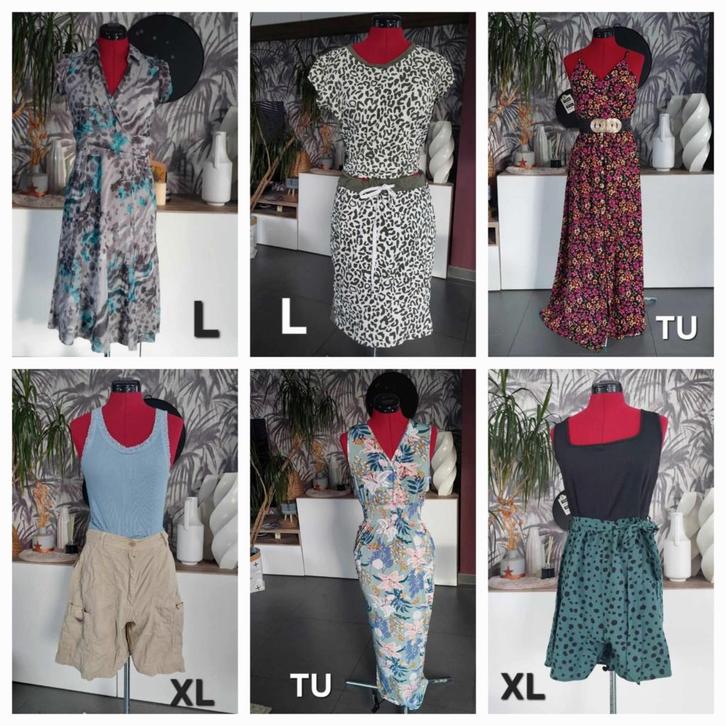 Dameskledij aan hele kleine prijsjes (soms met etiket nog), Vêtements | Femmes, Robes, Comme neuf, Taille 38/40 (M), Bleu, Longueur genou