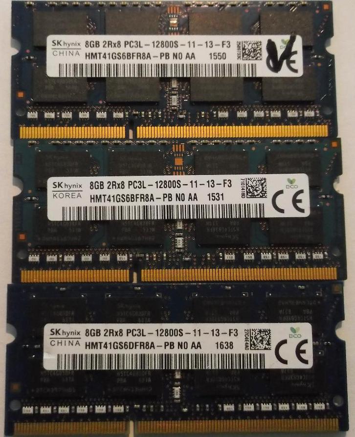 8 Gb DDR3L Sodimm, Informatique & Logiciels, Mémoire RAM, Laptop, 8 GB, DDR3, Enlèvement ou Envoi