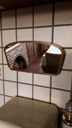 Petit miroir vintage avec cadre en laiton - 1960, Enlèvement ou Envoi