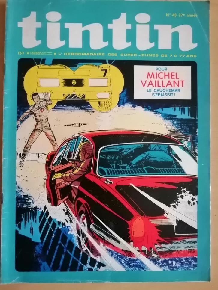 Le journal de Tintin numéro 43 - 1972, Verzamelen, Tijdschriften, Kranten en Knipsels, Krant, Ophalen of Verzenden