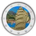 2 euro Italië 2025 Amerigo Vespucci gekleurd, Ophalen of Verzenden, Italië, 2 euro