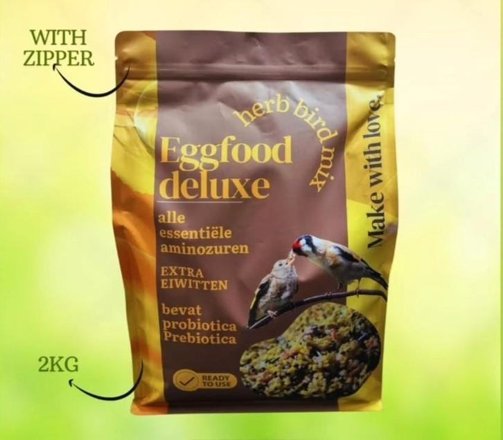 Eggfood Deluxe 2kg 21% Eiwitten ( + Paardenbloem, Biergist,, Dieren en Toebehoren, Reptielen en Amfibieën
